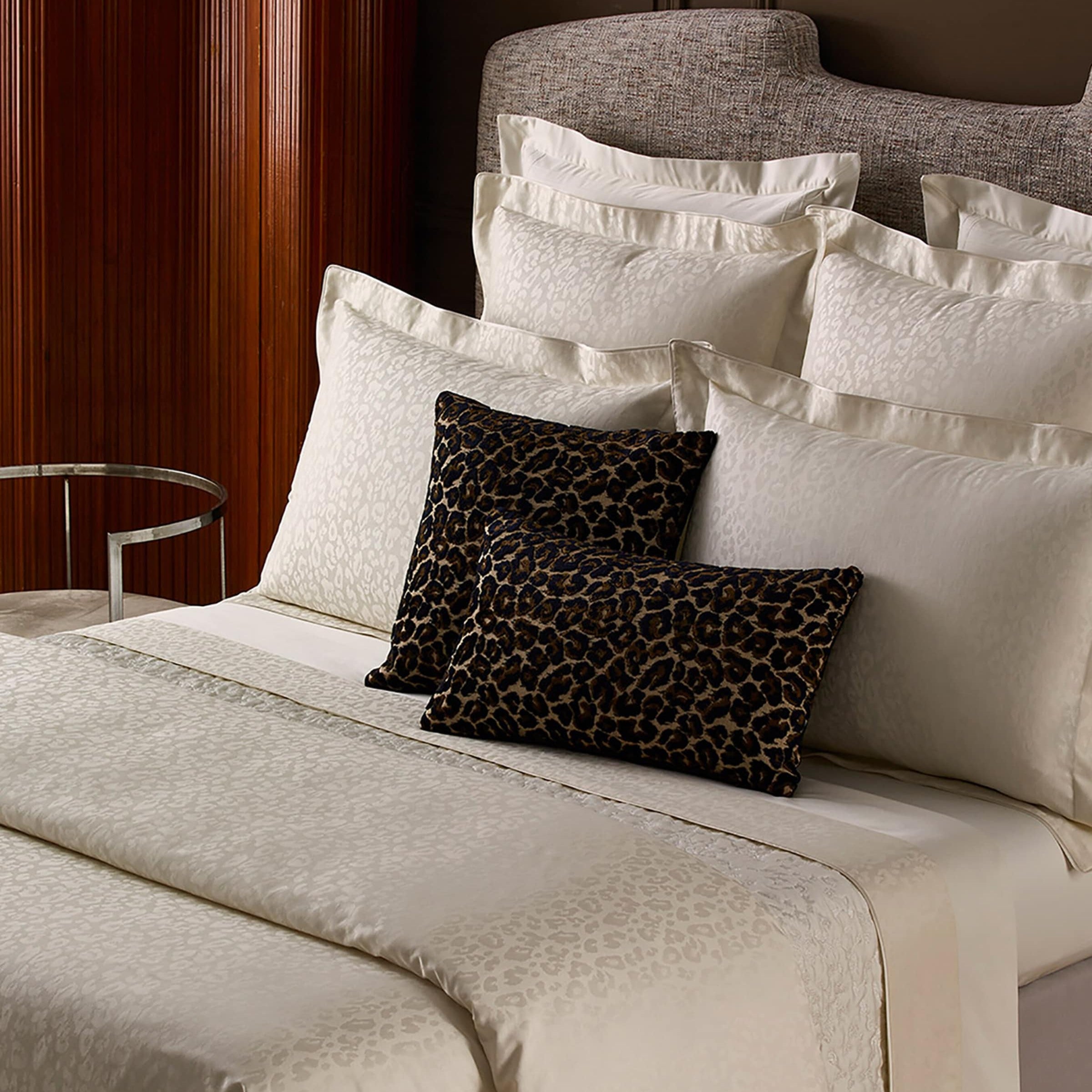 Yves Delorme Leopard Double Flat Sheet (240cm x 295cm)