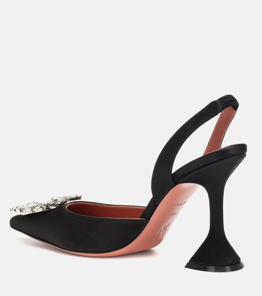 Amina Muaddi - Begum satin slingback pumps