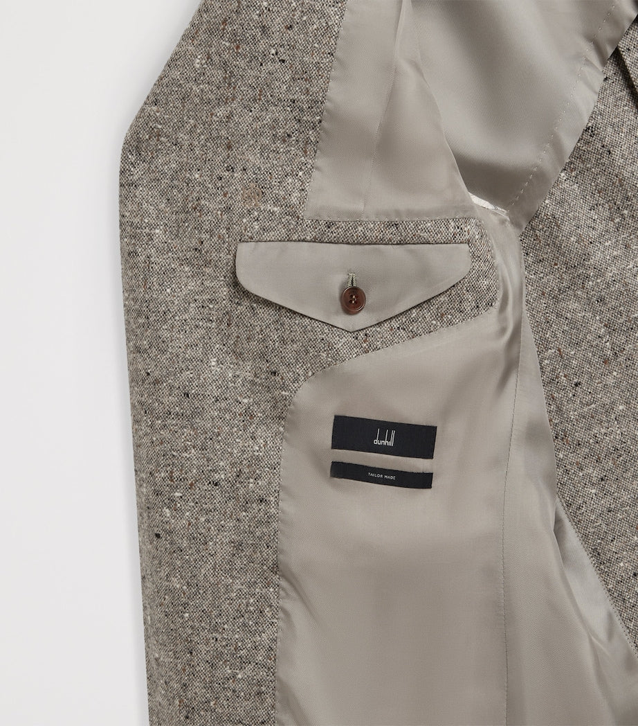 Grey Wool Donegal Tweed Bourdon Blazer