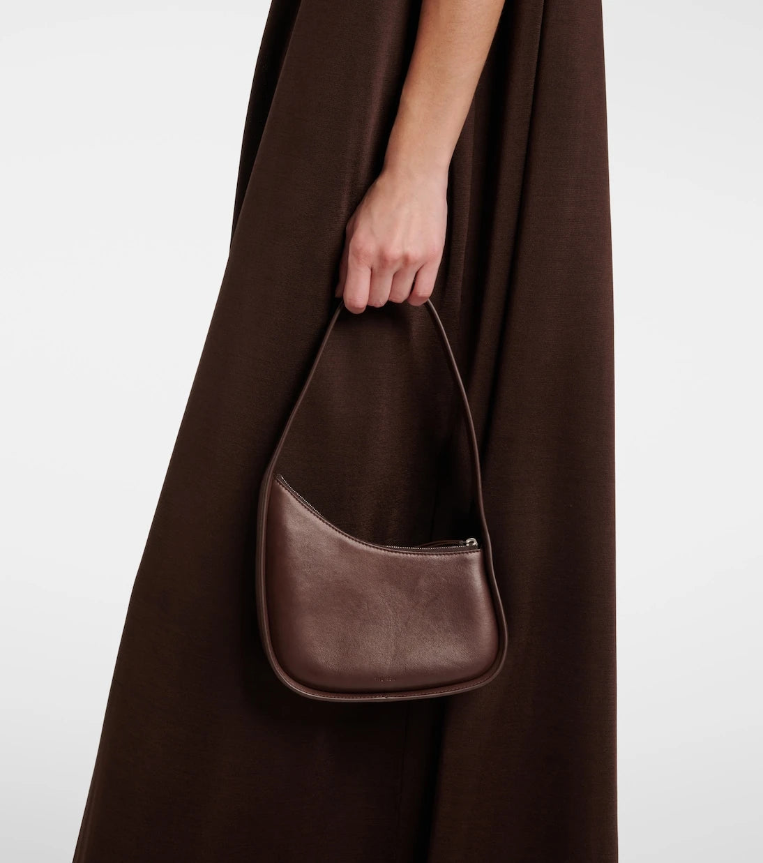 The Row - Half Moon leather shoulder bag