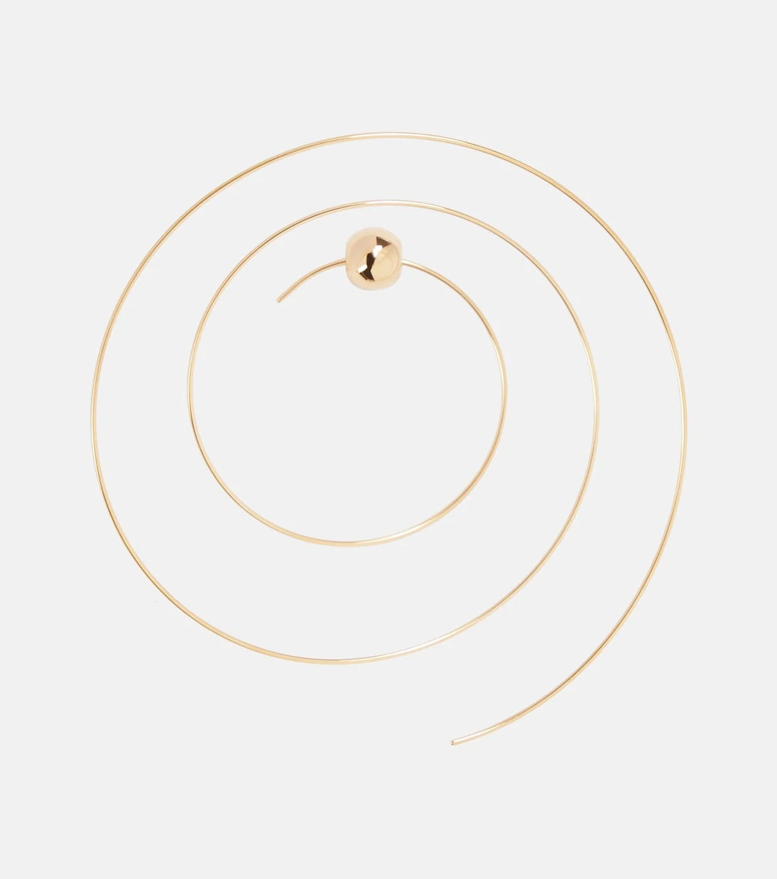 Alaïa - Thin Spiral S gold-plated stainless steel earrings
