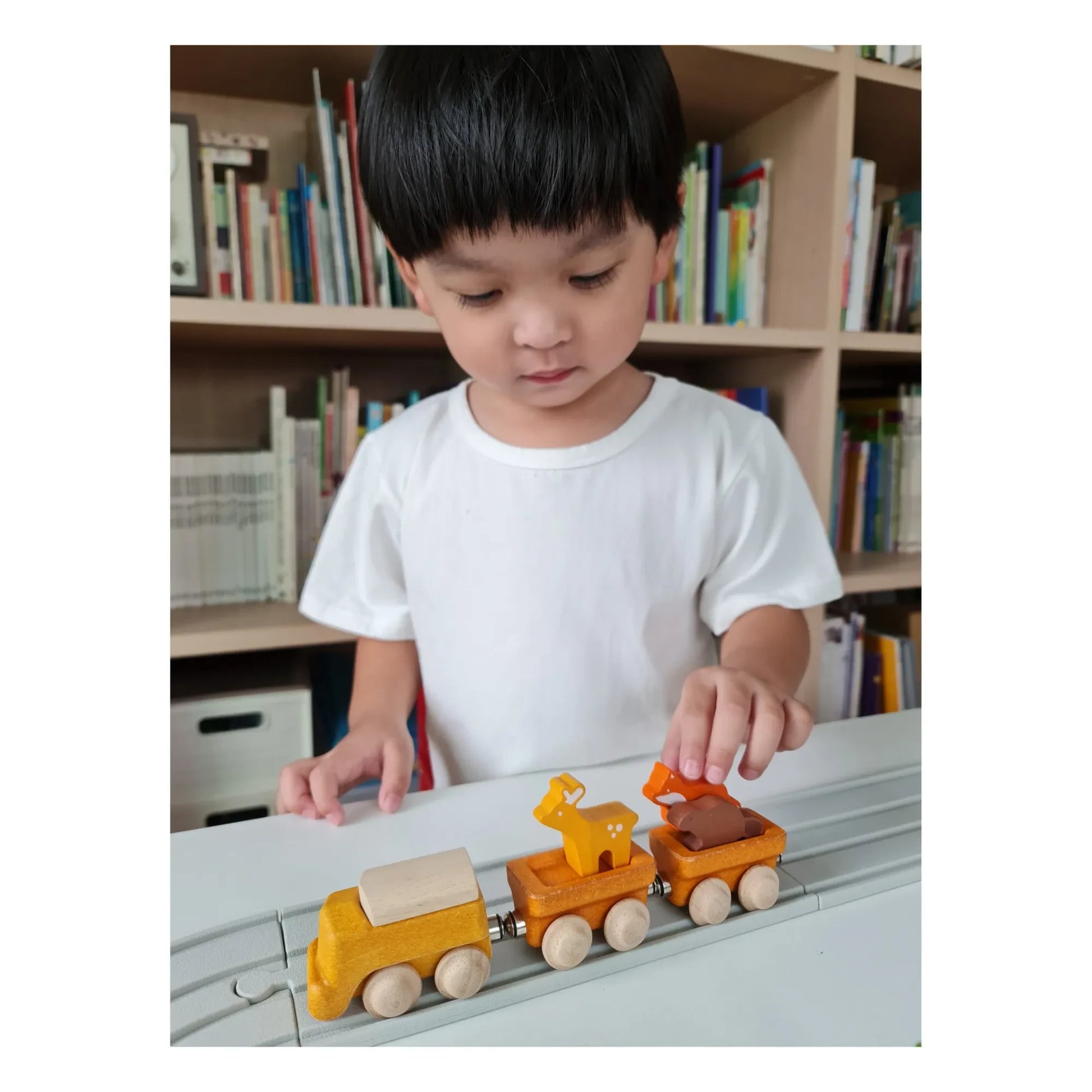 Plan Toys - Wooden Cargo Train