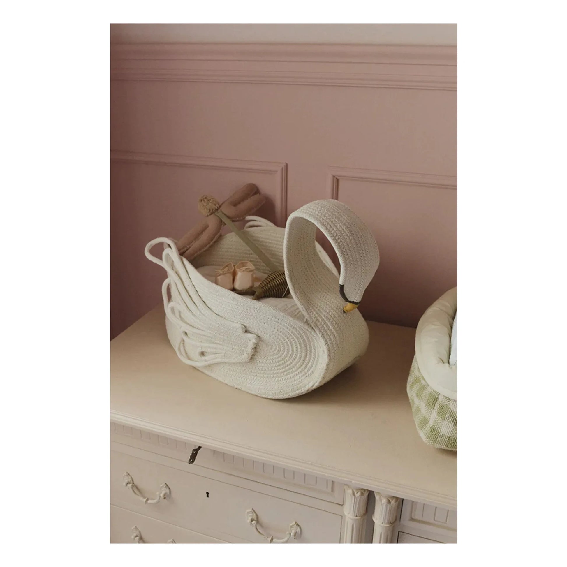 Lorena Canals - Cygne storage basket | White