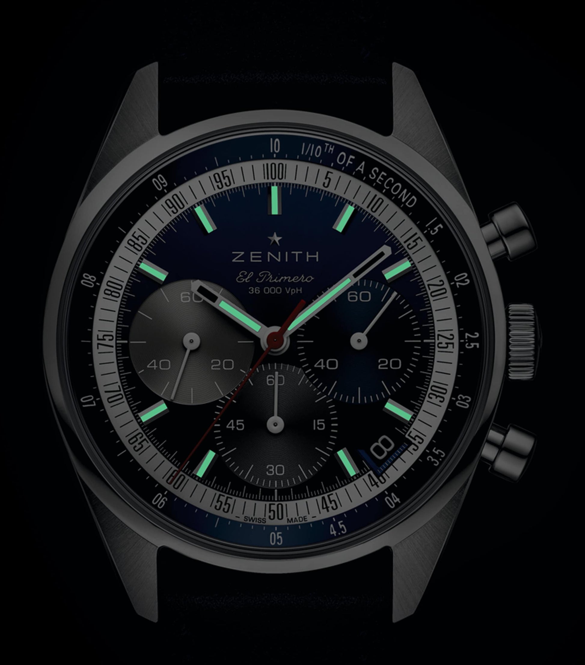 Zenith Stainless Steel Chronomaster Watch 38mm