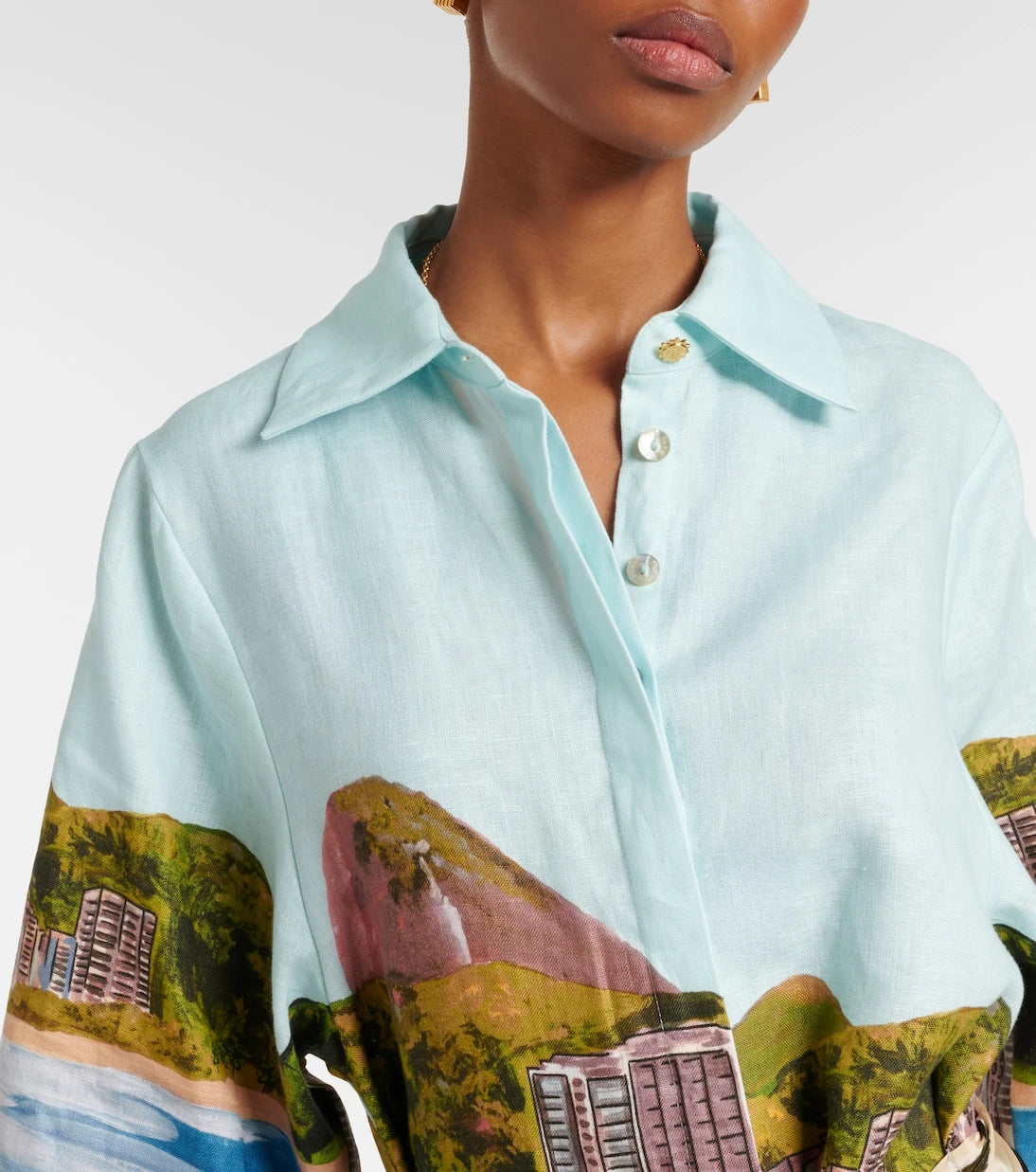Farm Rio - Copacabana linen shirt dress