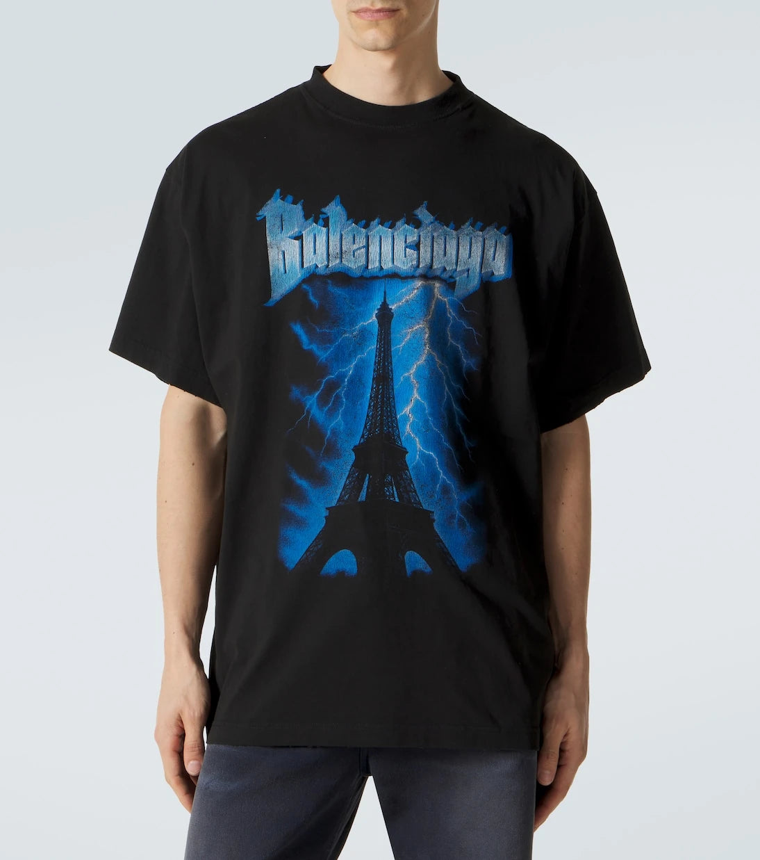 Balenciaga - Printed cotton jersey T-shirt