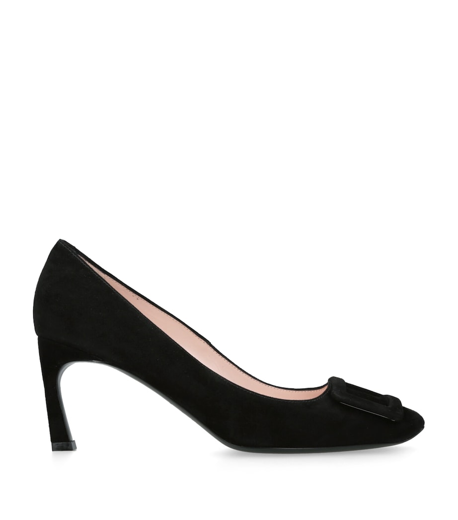 Roger Vivier Black Suede Trompette Pumps 70