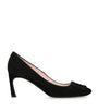 Suede Trompette Pumps 70