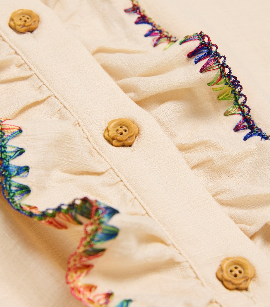 Zimmermann Kids Lucky Frill Playsuit (2-12 Years)