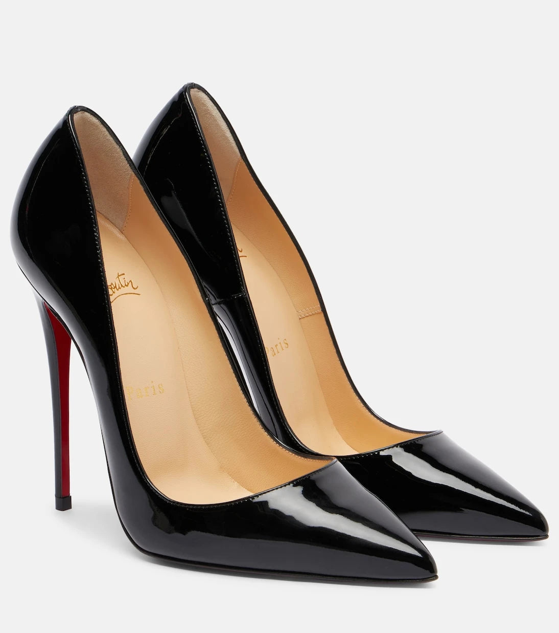 Christian Louboutin - حذاء So Kate 120 بكعب عالٍ من الجلد اللامع