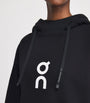 Black Organic Cotton-Blend Club Hoodie
