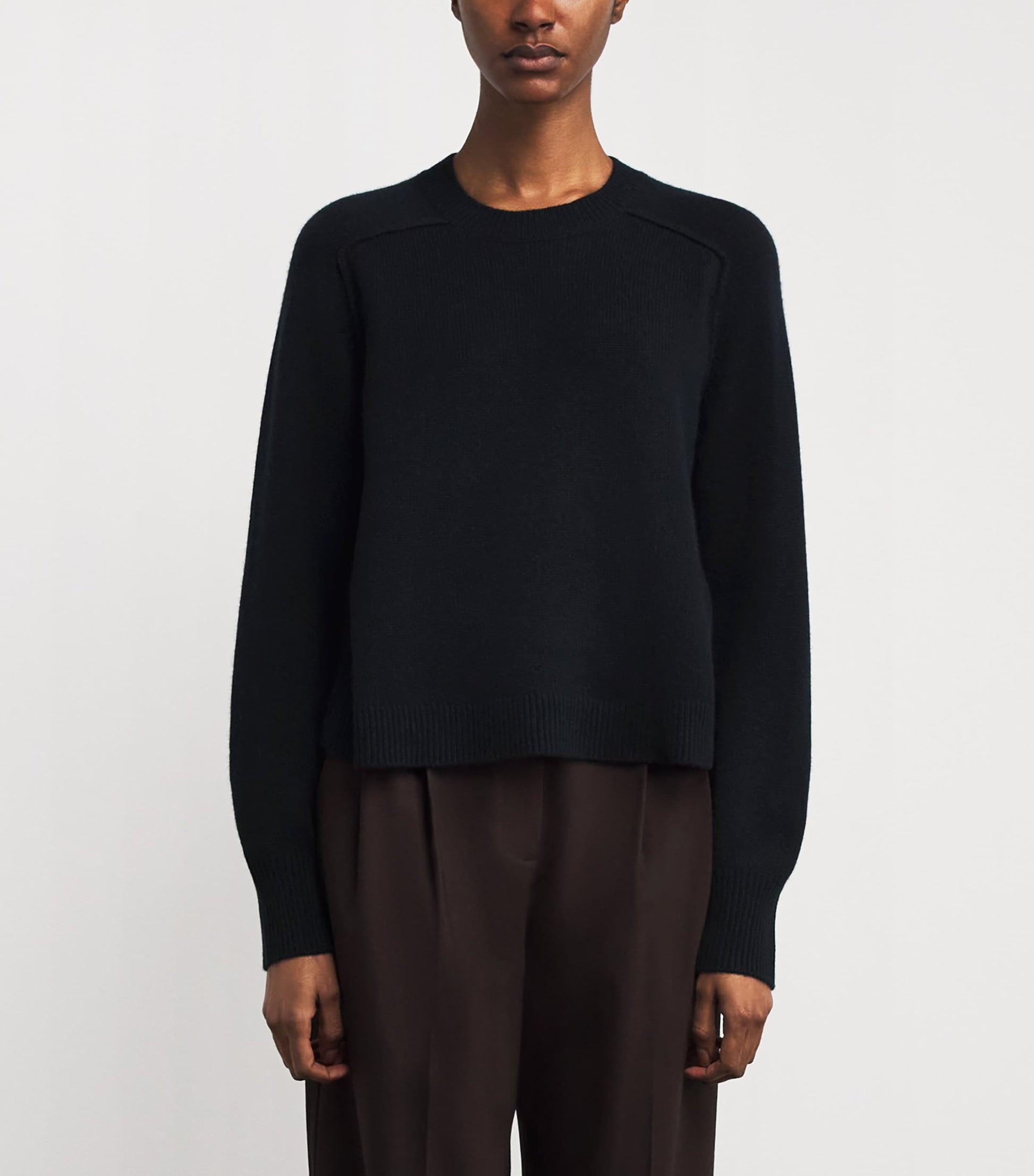 ME+EM Navy Cashmere Snood Sweater