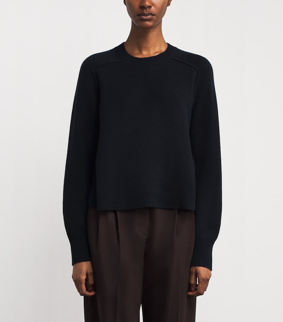 ME+EM Navy Cashmere Snood Sweater