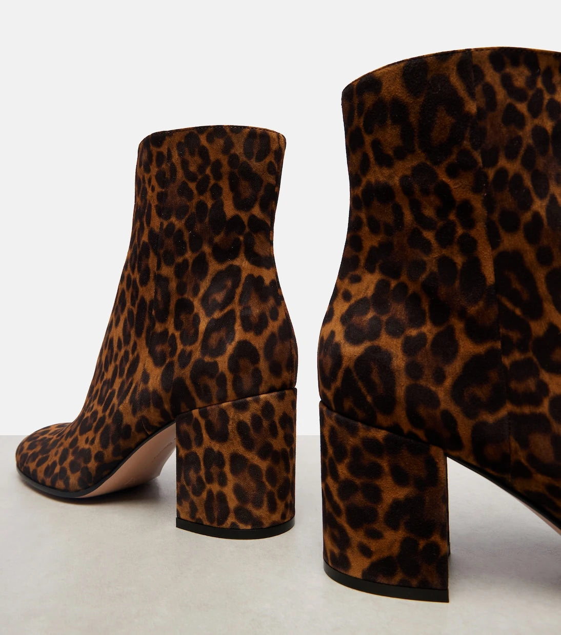Gianvito Rossi - Joelle 70 leopard-print suede ankle boots