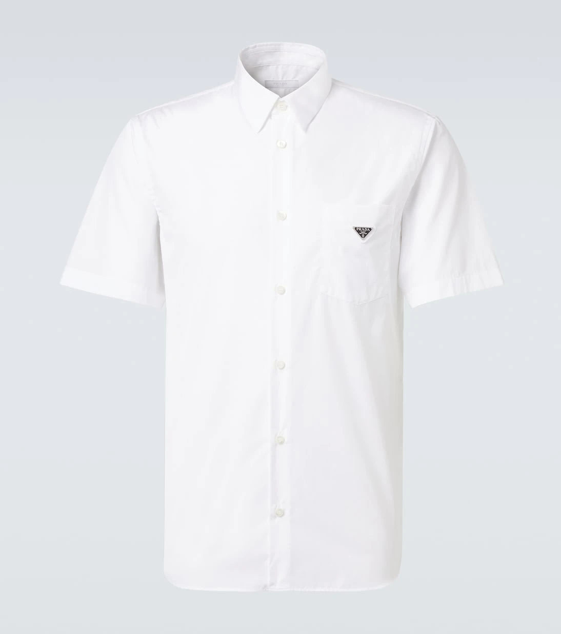 Prada - Logo cotton poplin bowling shirt