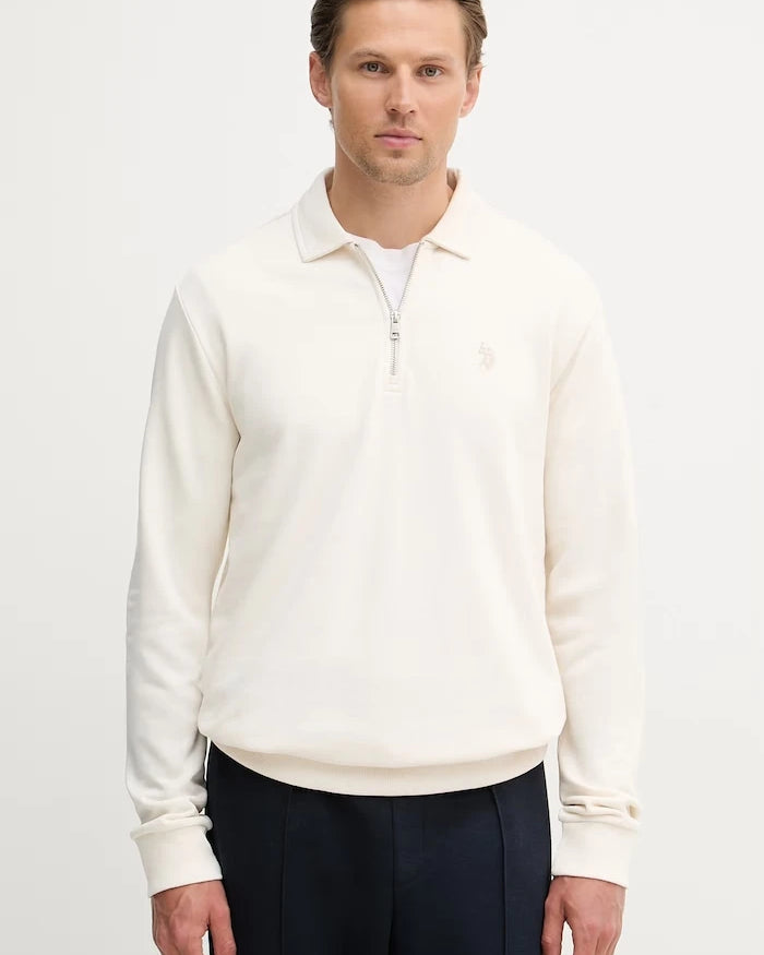 U.S. Polo Assn. Erkek Pamuklu Sweat Zip Sweatshirt