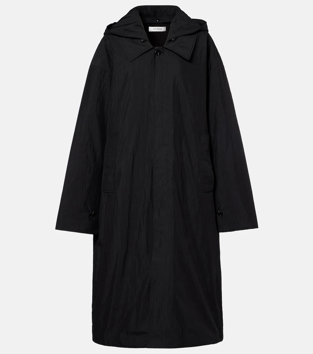 Aya Muse - Hooded cotton-blend coat