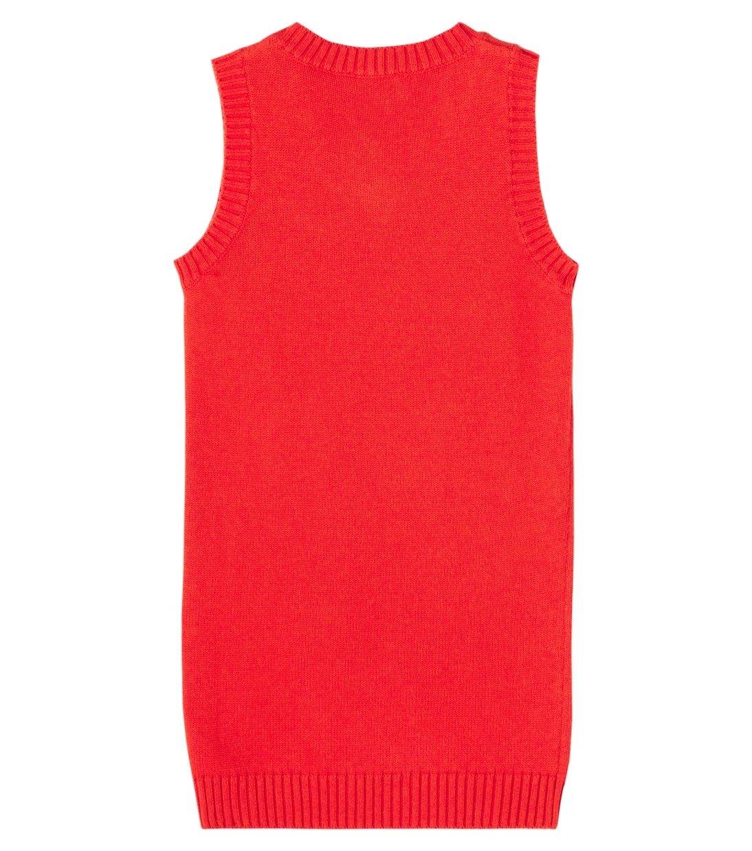 Mini Rodini - Floral-appliqué cotton and wool dress