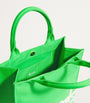 Harrods Green Small Cotton Logo Tote Bag