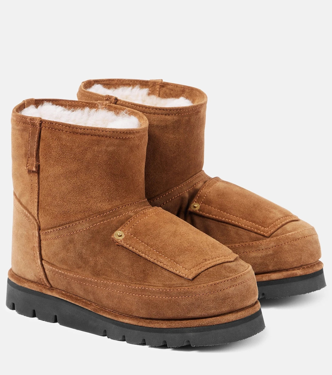 Acne Studios - Shearling-lined leather ankle boots
