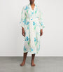 Silk Floral Amaya Samphire Robe