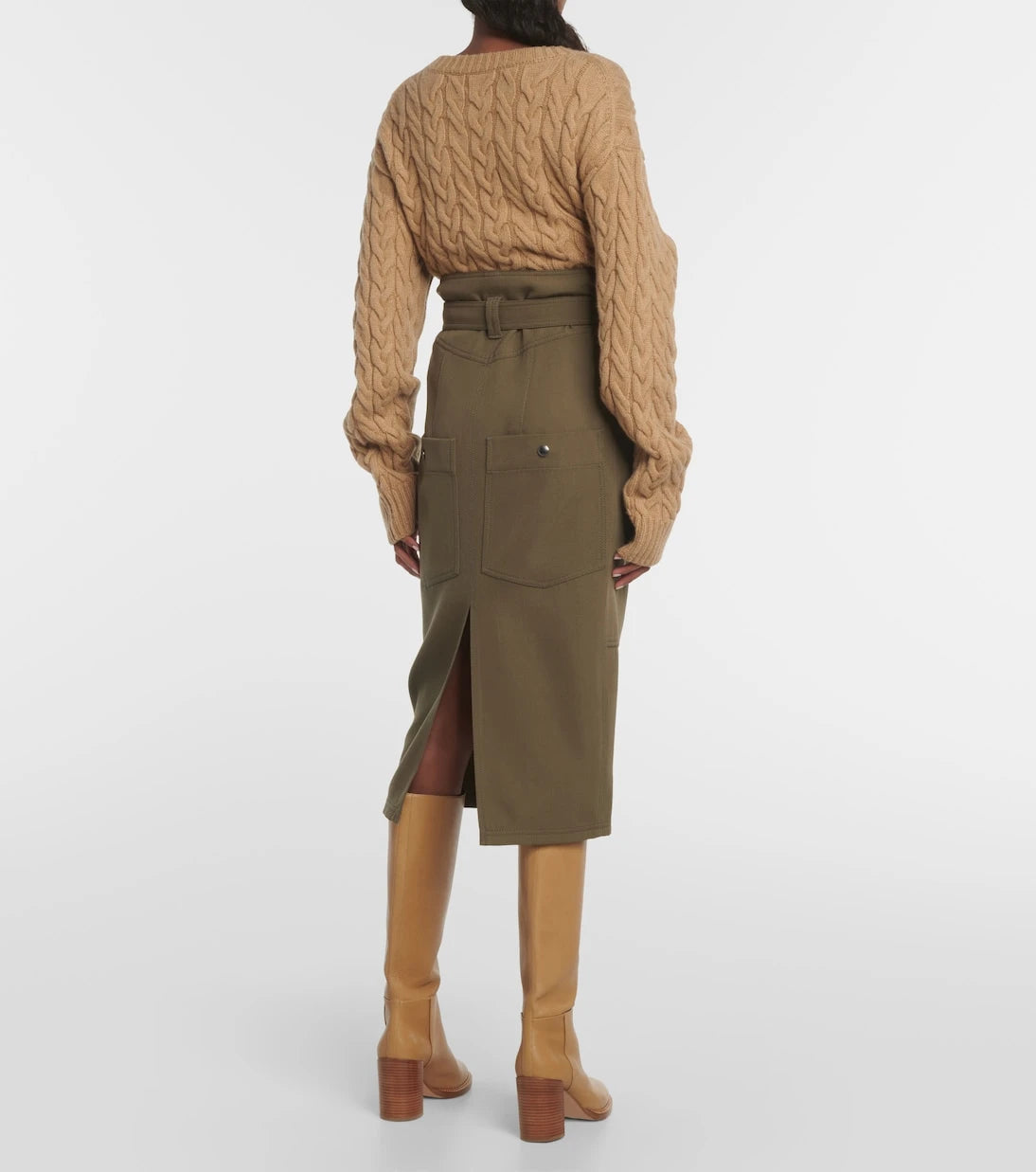 Tod's - Wool midi skirt