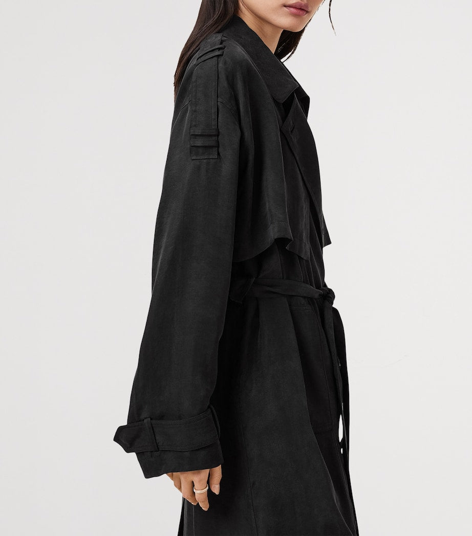 Black Linnie Trench Coat