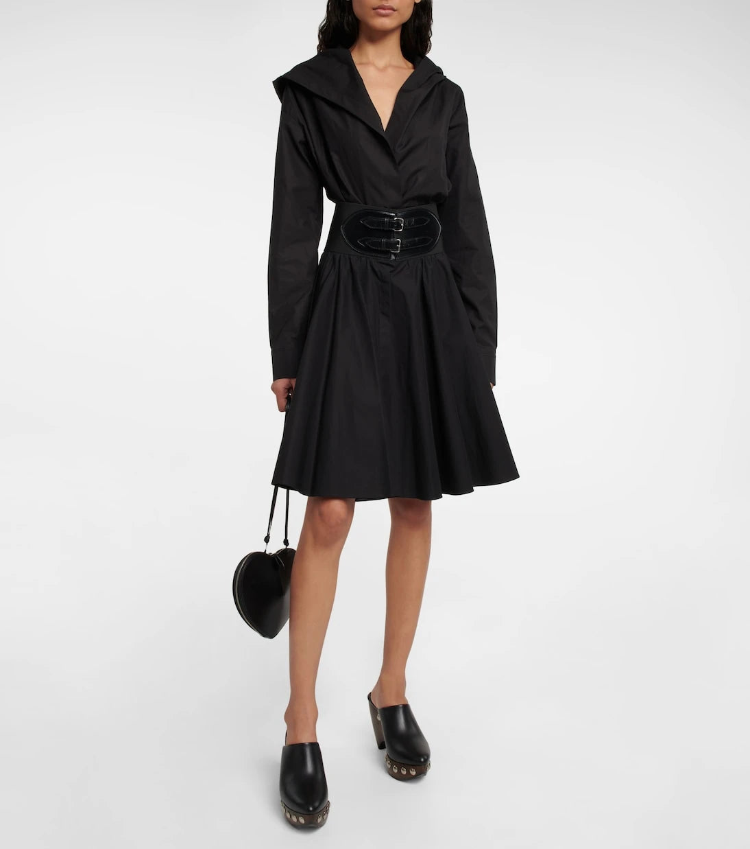 Alaïa - Le Sabot leather and wood pumps
