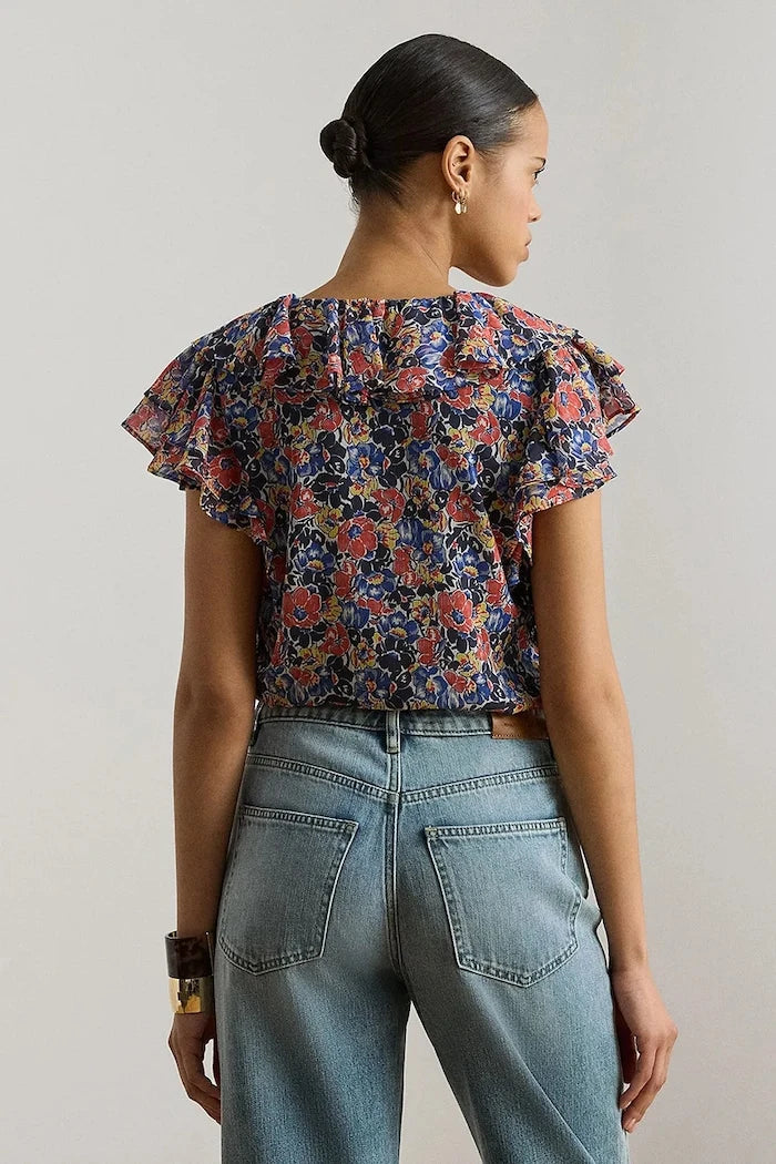 Lauren Ralph Lauren Fırfırlı Kadın Bluz
