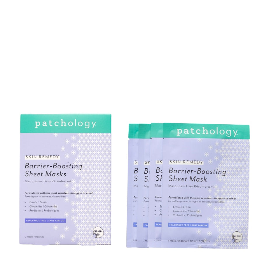Patchology Skin Remedy Barrier-Boosting Sheet Mask (Pack of 4)