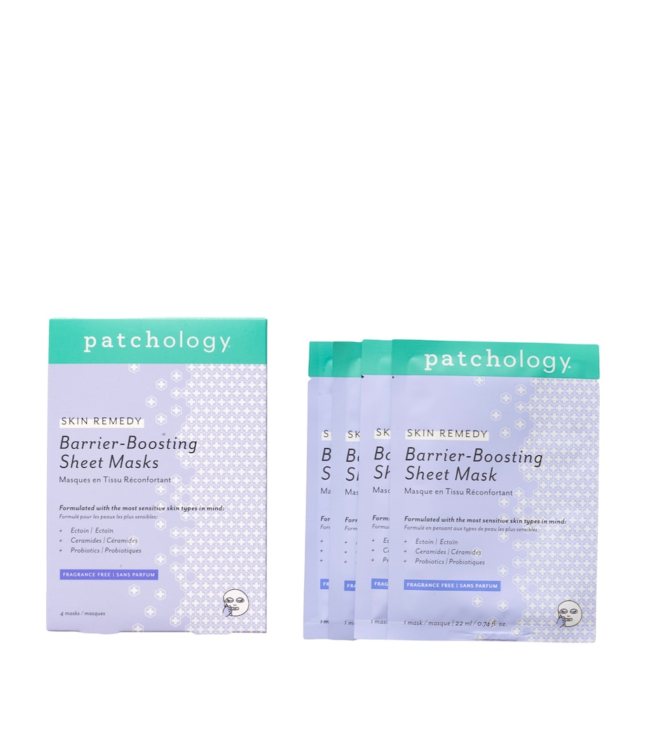 Patchology Skin Remedy Barrier-Boosting Sheet Mask (Pack of 4)