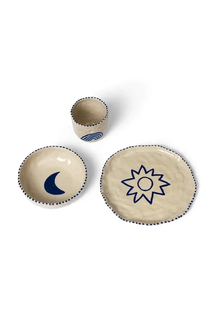 ferm LIVING Naive Seramik Kahvaltı Seti (3 Parça)