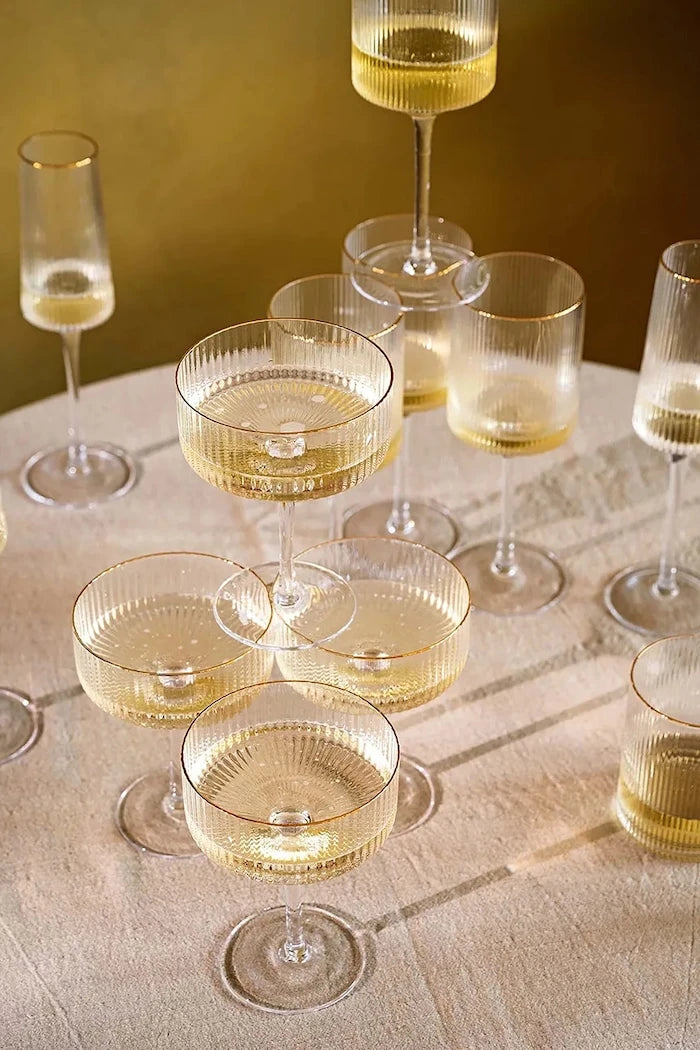 Чаша за вино vtwonen Gold Rim 400 ml
