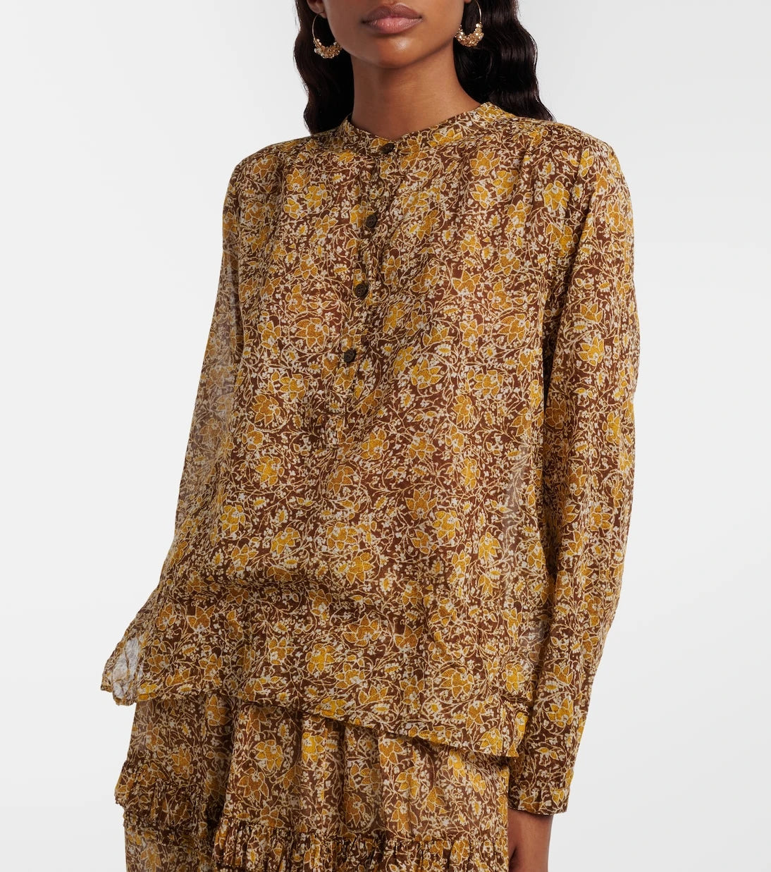 Marant Etoile - Maria floral cotton voile blouse