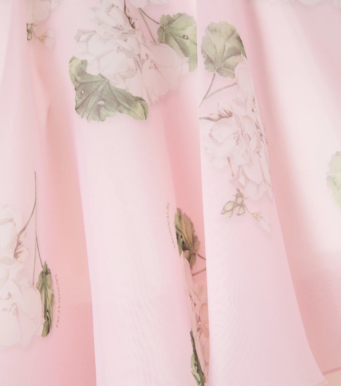 Monnalisa - Floral organza skirt