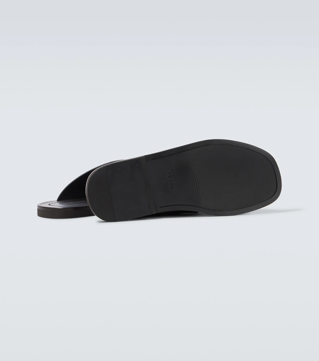 Prada - Logo suede and leather sandals