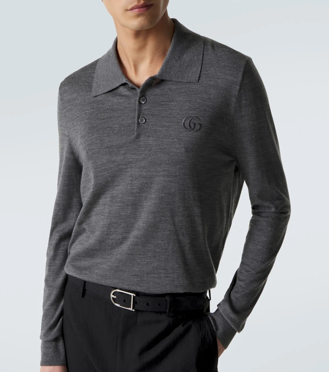 Gucci - Double G wool polo sweater