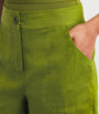 Eres Green Linen Shorts