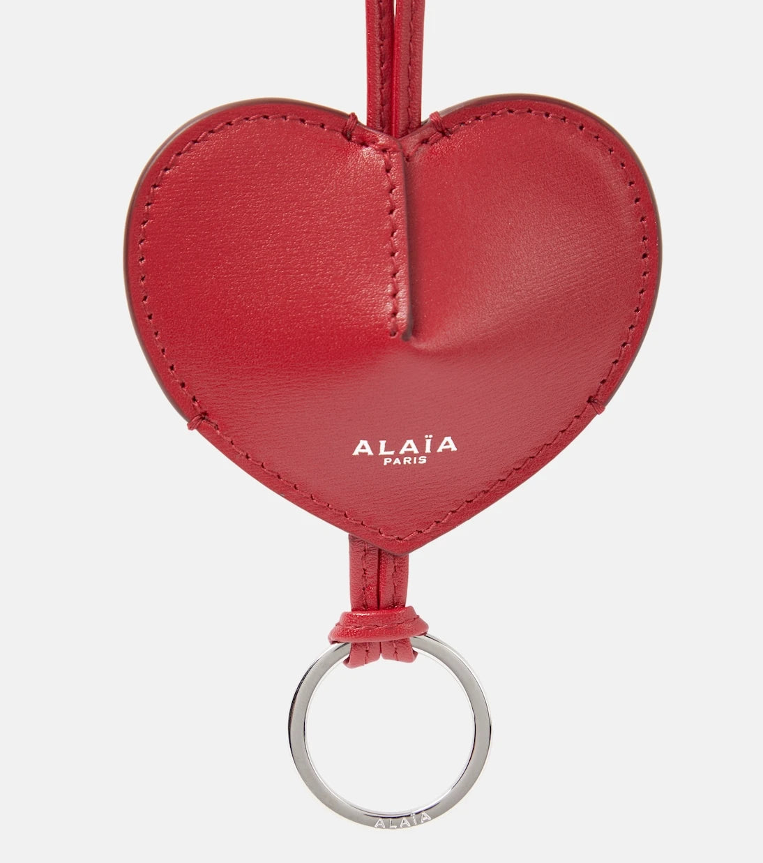 Alaïa - Le Coeur leather keychain with strap
