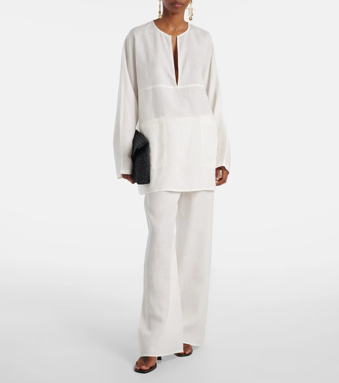 Asceno - Austin linen wide-leg pants