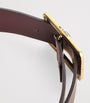 Etro Burgundy Leather Wide Belt