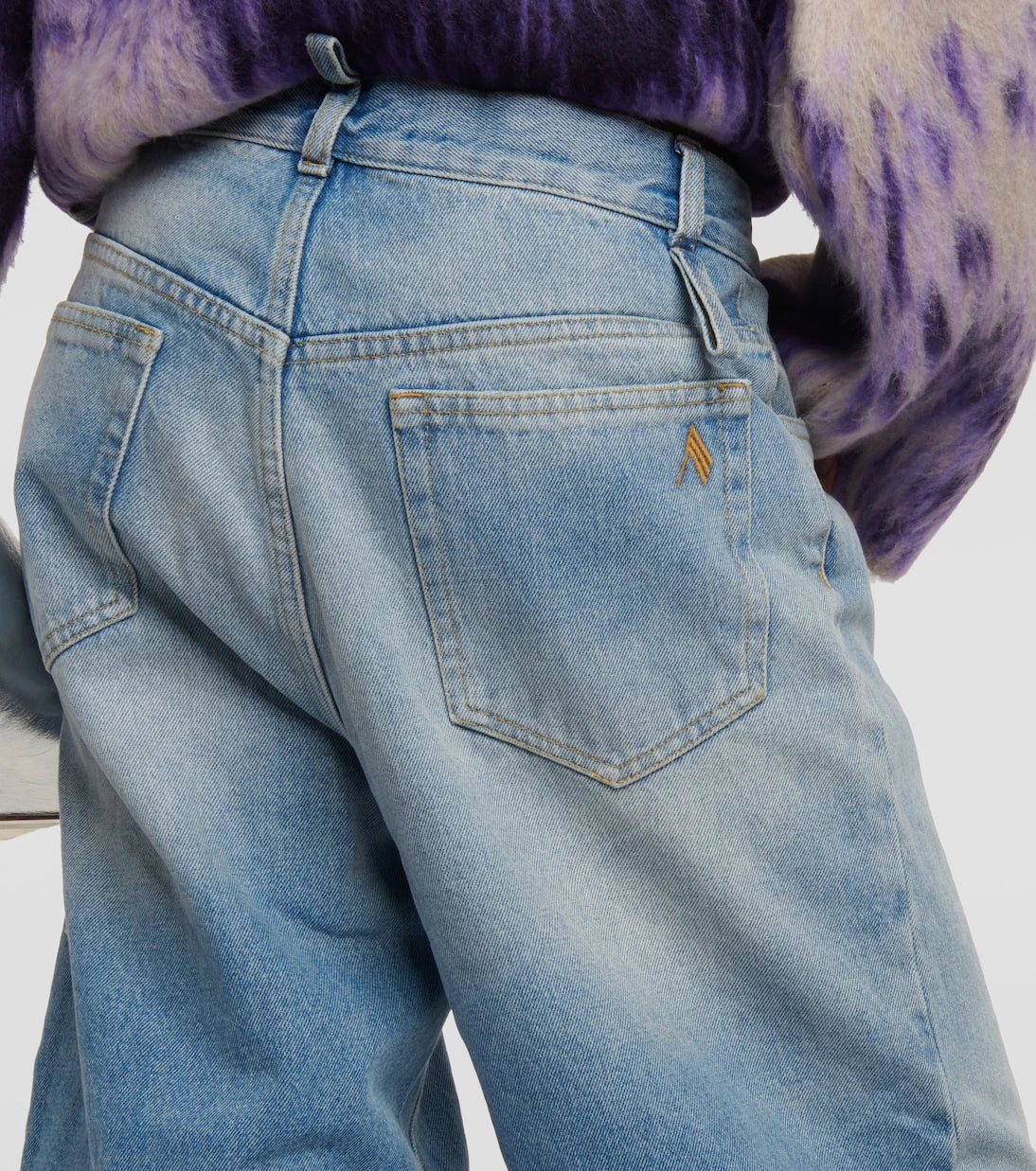 The Attico - Low-rise wide-leg jeans