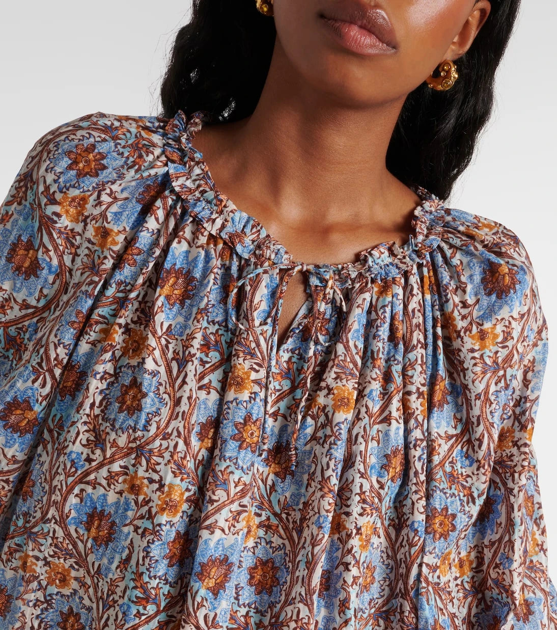 Ulla Johnson - Silva printed cotton-blend blouse