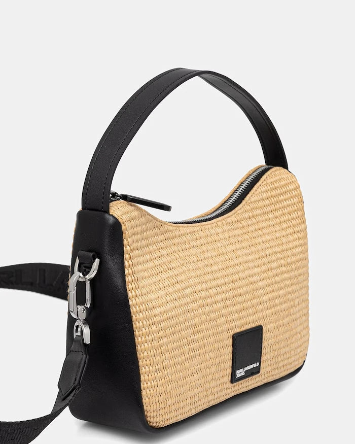 Karl Lagerfeld Jeans örgü kumaştan kadın crossbody çanta