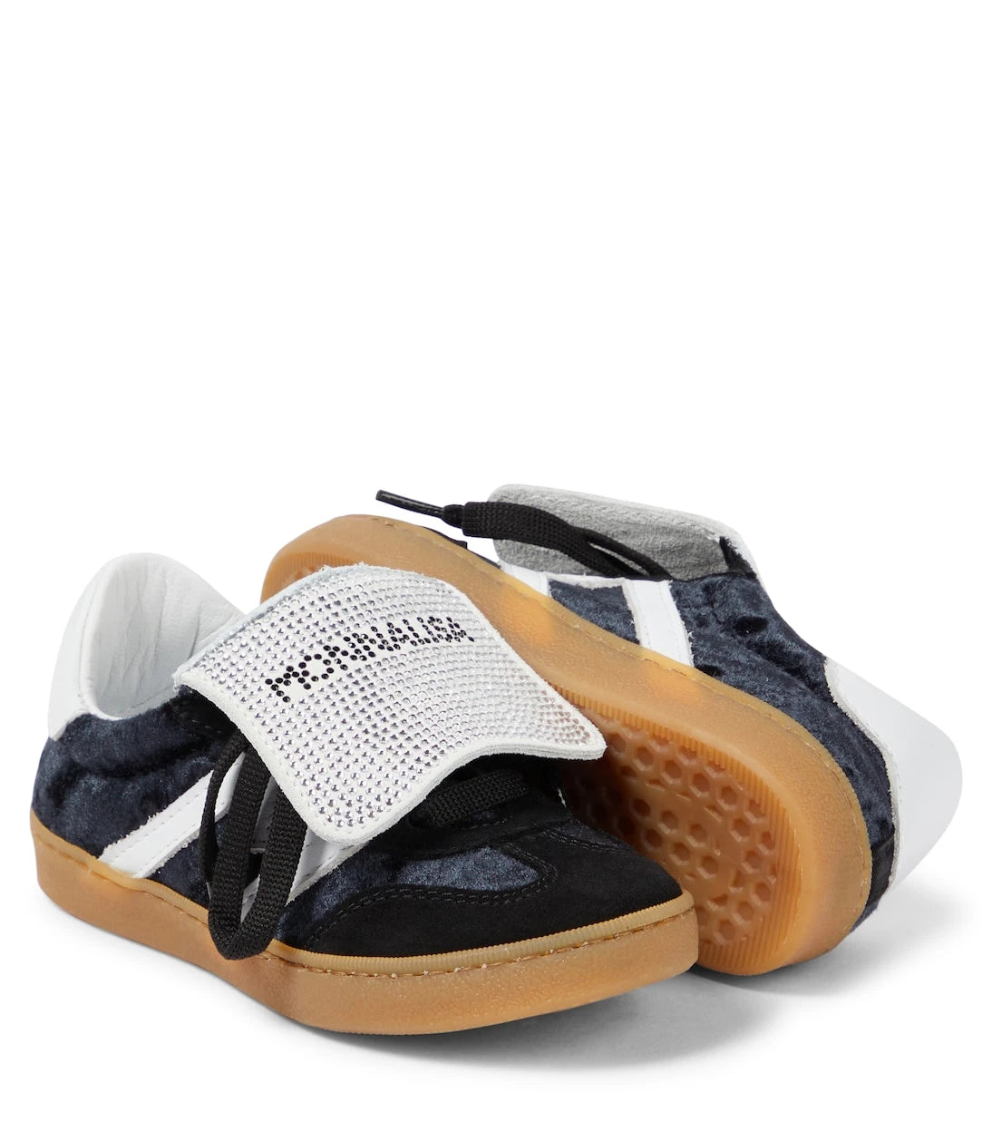 Monnalisa - Logo suede sneakers