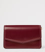 Aspinal Of London Burgundy Leather Eliza Clutch Bag