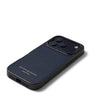 Navy Grained Leather iPhone 17 Pro Case