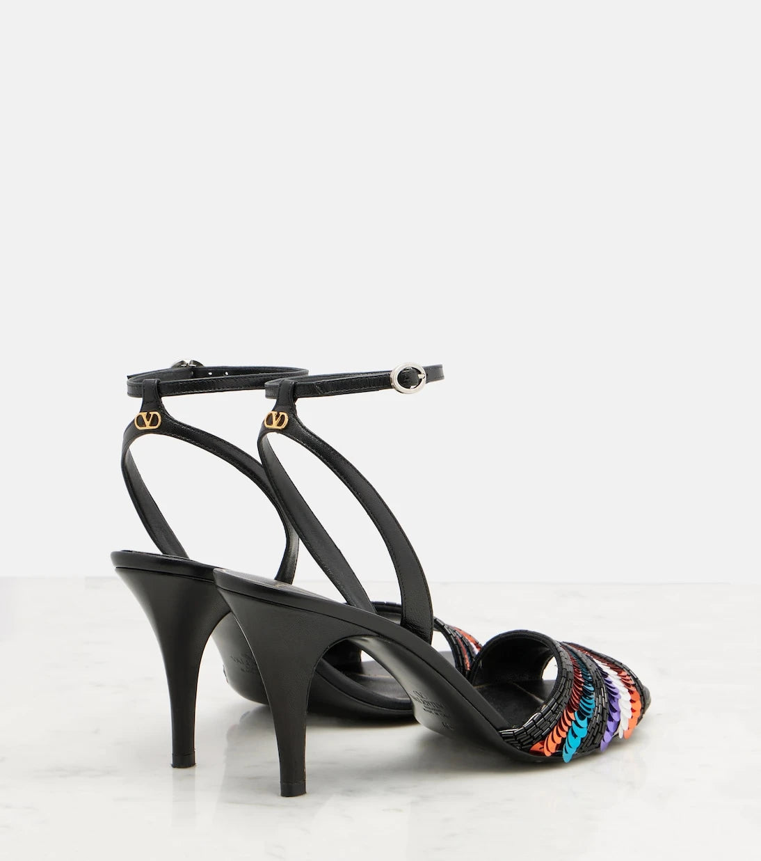 Valentino Garavani - Sequined leather sandals
