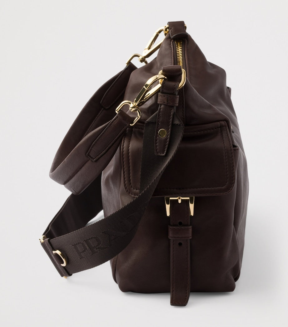 Lamb Leather Explore Shoulder Bag