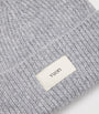 Rib-Knit Label Beanie